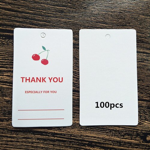 49 stks/partij wit "voor u" Hang tag Hang tag 4.5x7.5cm: thank you 100pcs