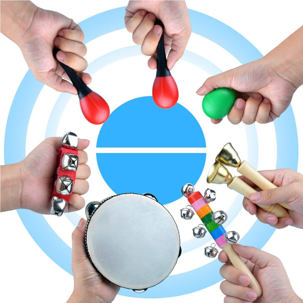12Pcs/Set Toddler Kid Musical Percussion Instrument Teaching Aid Educational Toy