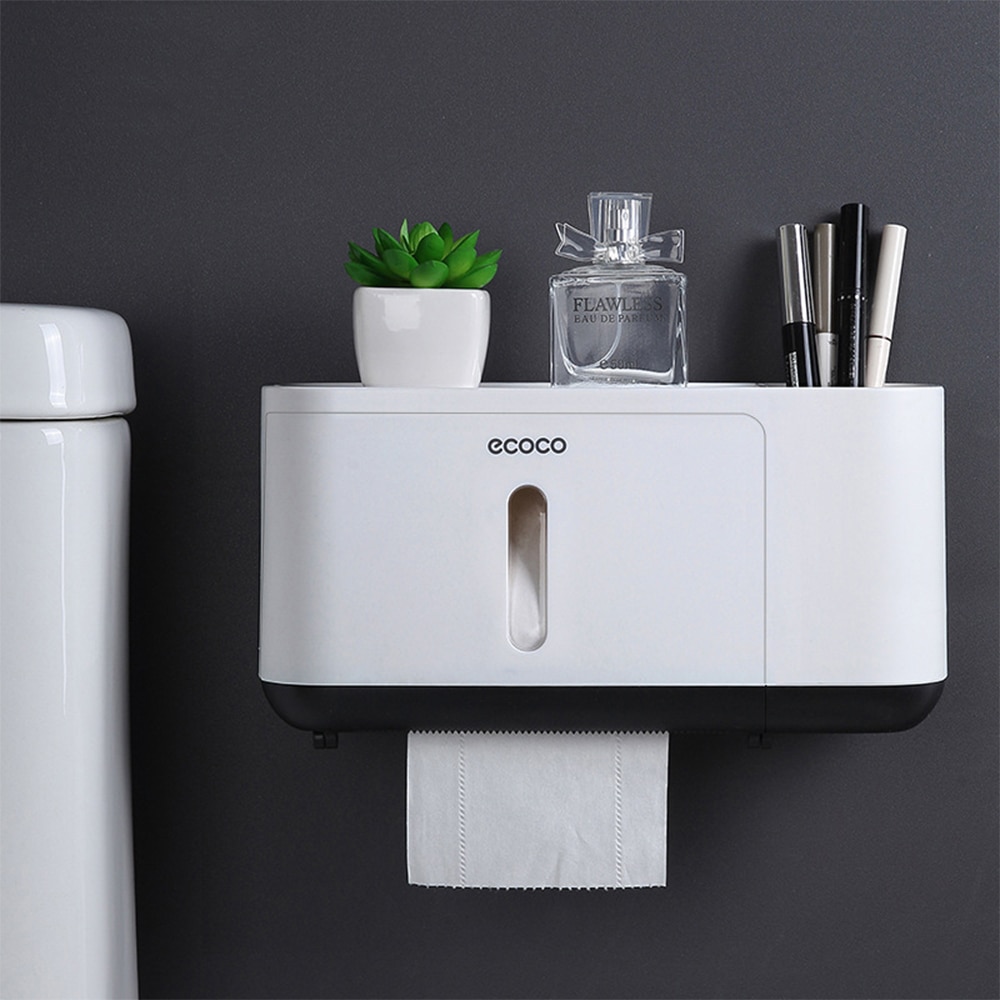 Paper Towel Tissue Box Dispenser Wall Mounted Storage rack paper Towel Holder bathroom organizer Accessories bathroom gadgets