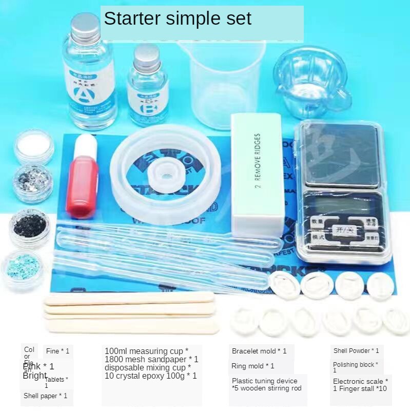 Clear AB Crystal Glue Resin Epoxy High Adhesive 1:1 AB Epoxy Glue For DIY Resin Jewelry Making Accessories 100g/200g/500g/1000g: 13