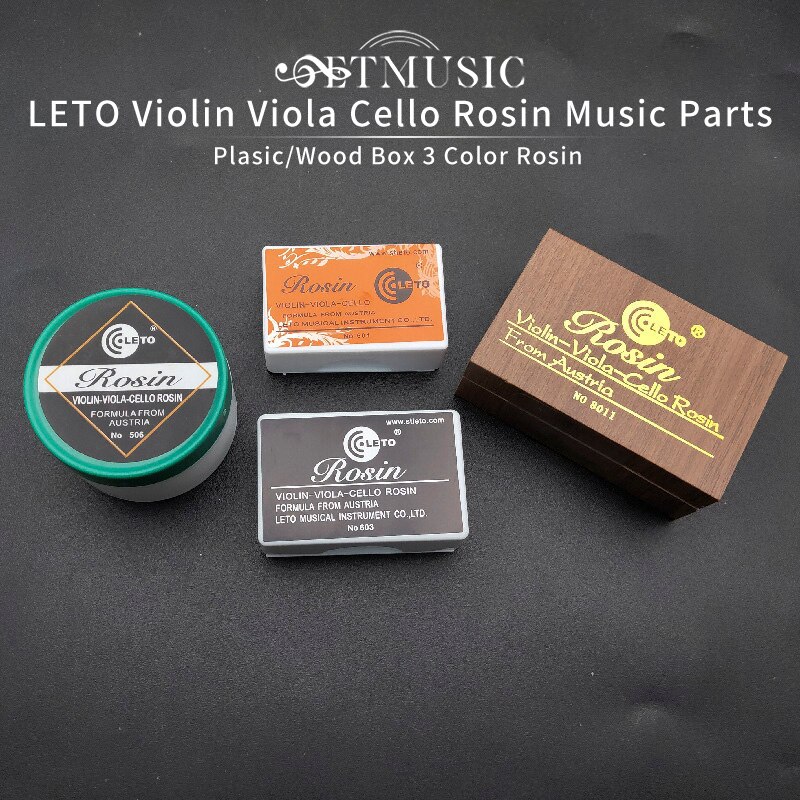 10PCS Leto Good Violin Viola Cello Rosin Round Shape with Plasic Box