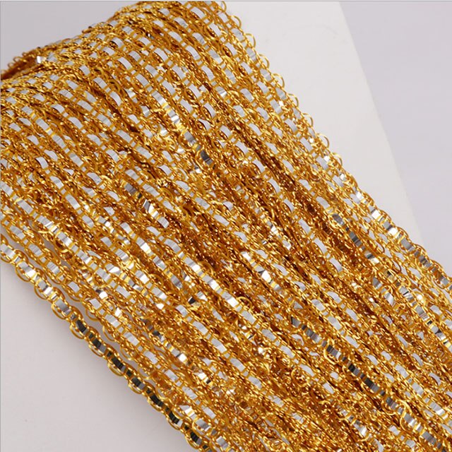 Zidetang glitter s stil polyester sträng dörr gardin frans tråd tofs rumsavdelare gardin panel deco fönster myggnät: Guld- / 100cm by 200cm
