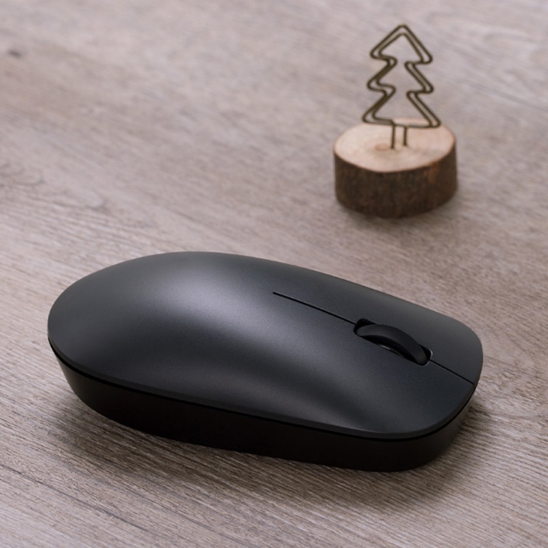 Xiaomi mouse lite ergonômico sem fio, mouse usb receptor usb para computador 2.4ghz 1000dpi pc lap, pc