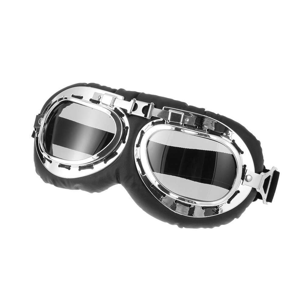 Retro vintage moto clássico óculos de proteção da motocicleta óculos proteção uv proteção à prova vento: 2