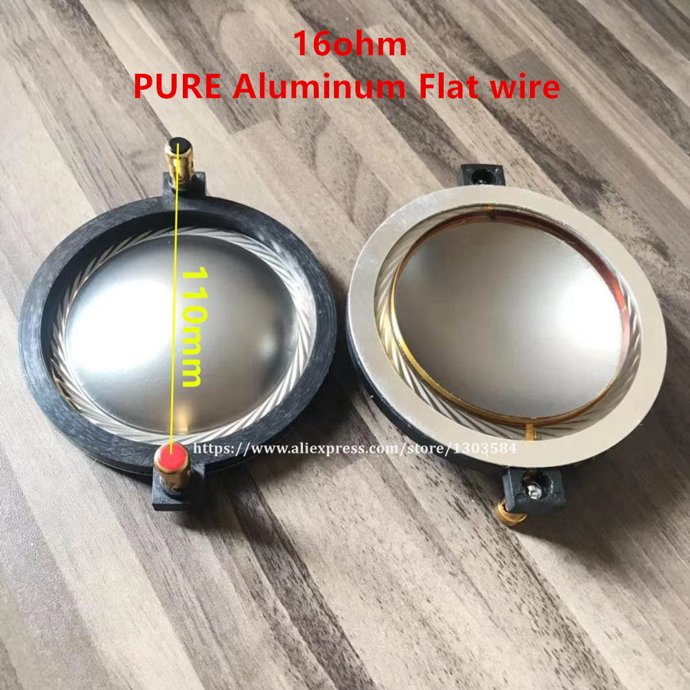 2 Pcs Diafragma Voor B &amp; C DE900, DE910, DE950, DE60 Driver 74.4 Mm Zuiver Aluminium Platte Draad: Aluminum Flat 16ohm