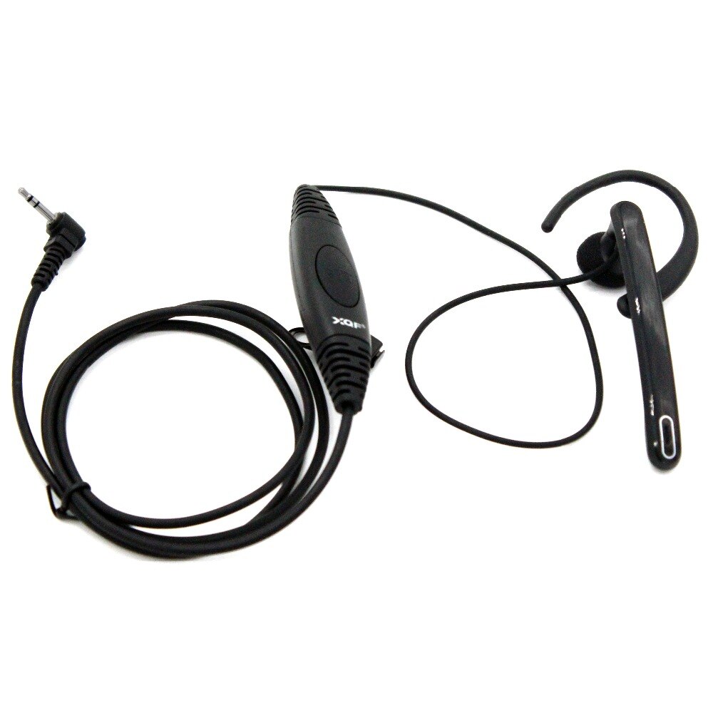 XQF 2.5mm 1 Pin Ear Bar Earpiece Walkie Talkie Headset Mic for Motorola Portable Radio TLKR T5 T6 T60 T80 T6200 XTR446 MH230R