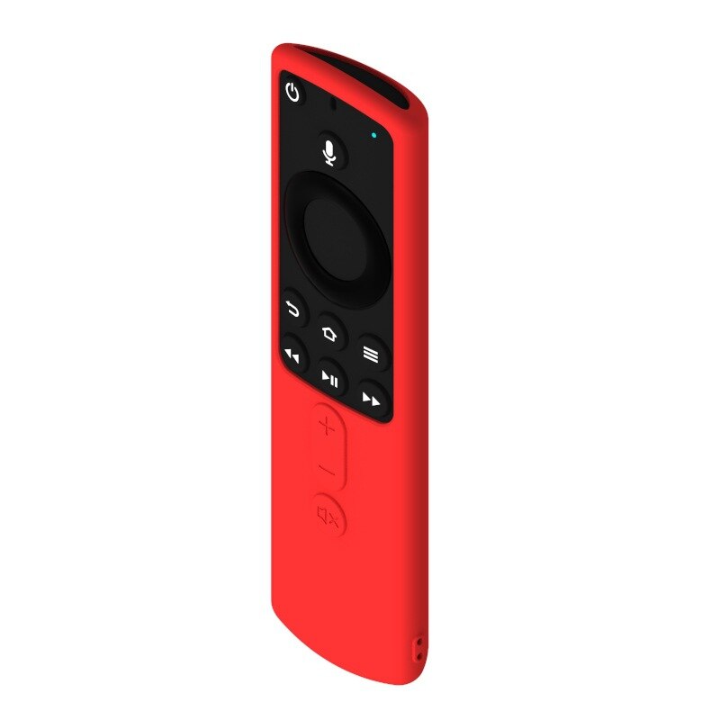 1Pc 5.9 Inch TV Remote Control Silicone Case Protective Cover, Media Player Remote Dust Covers Smart TV Remote Control Case: Red