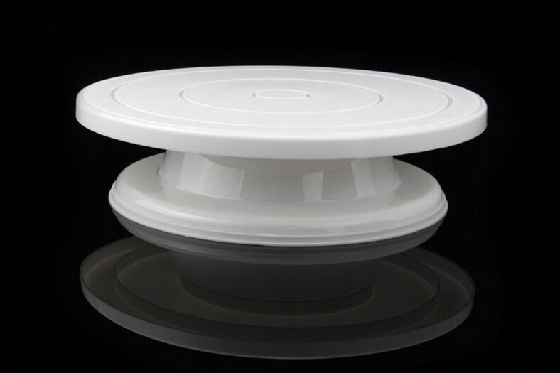 Diy Anti-Slip Ronde Cake Stand Plastic Taart Draaitafel Swivel Taart Plaat Draaitafel Roterende Cake Decorating Roterende Bakken Tool