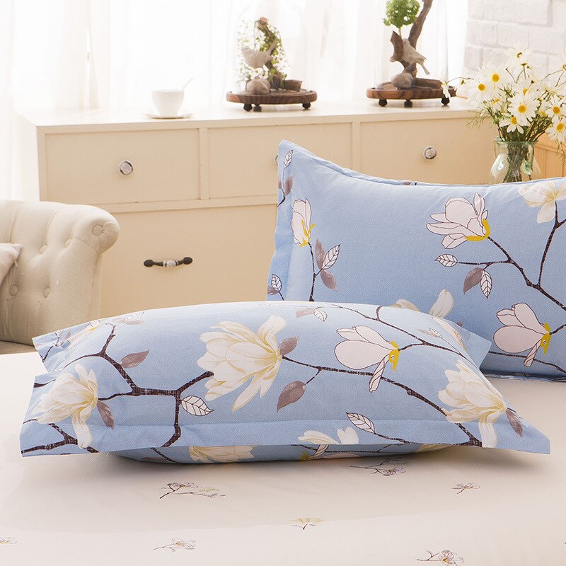 1 pièce 48cm * 74cm taie d'oreiller 100% coton beauté impression florale taie d'oreiller couverture pour chambre à coucher utilisation XF626-9: 30
