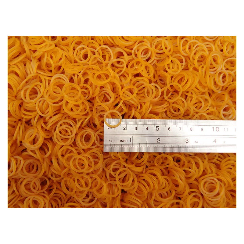 Starka elastiska gula gummiband töjbara latexringar för hemmakontor töjbart band diameter 10mm-60mm bredd 1.5mm: Antik mässing / 2m
