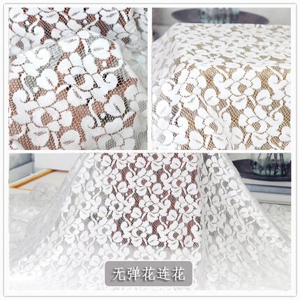 100cm * 140cm / Piece, White Embroidery Lace Cloth, Summer Dress Curtain, Wedding Dress Fabric, DIY Handmade Material: 6