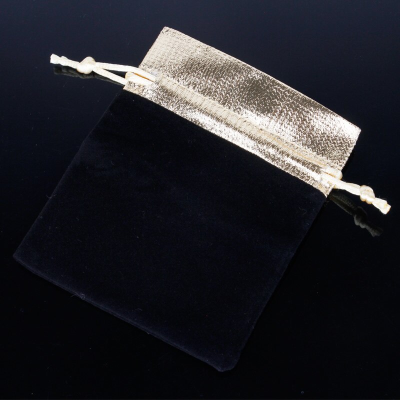 37.5cm klassiske 4 farver lommeure kædeure tilbehør til lommeure: Sort-taske