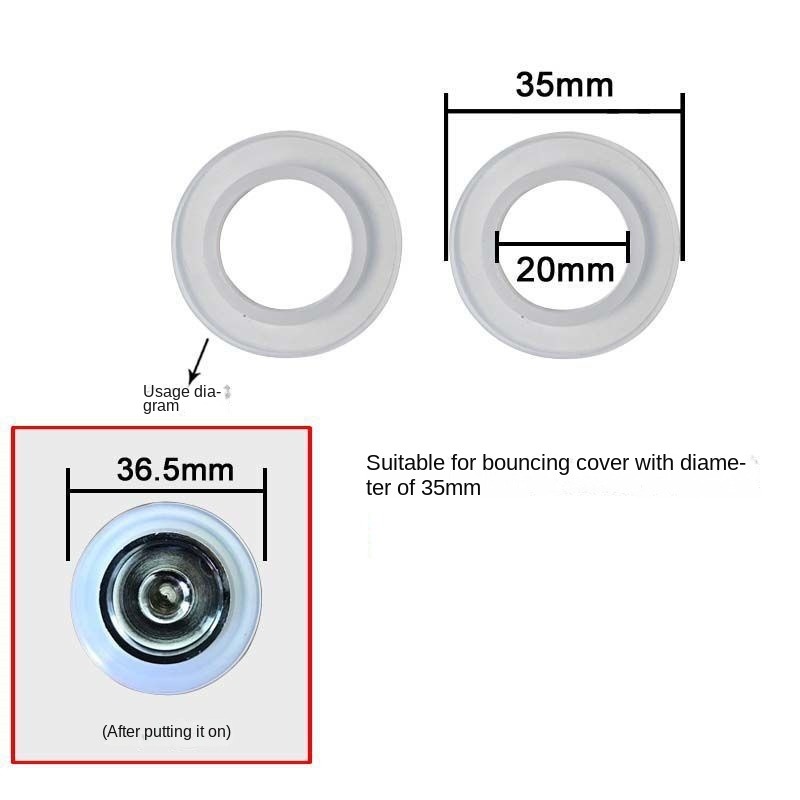 Bague d'étanchéité de vidange en Silicone, joint Anti-fuite, joint de remplacement pour baignoire, évier, bouchon Pop-Up, joint de rondelle, accessoires de bain