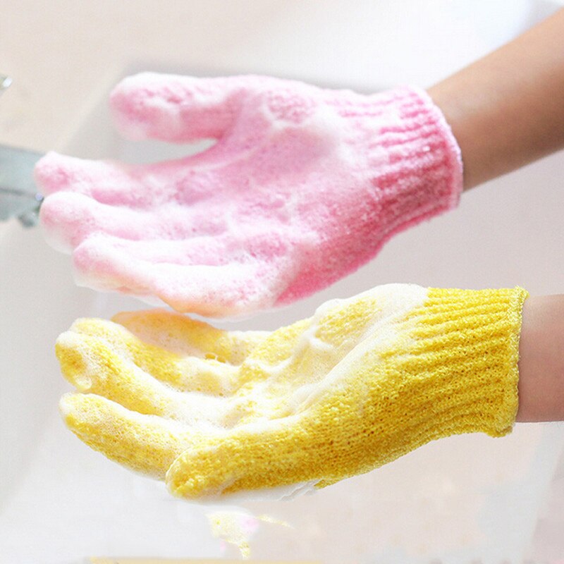 20-2 uds exfoliante baño ducha guante exfoliante guantes para lavador de cuerpo de baño ducha guantes masaje limpieza esponja