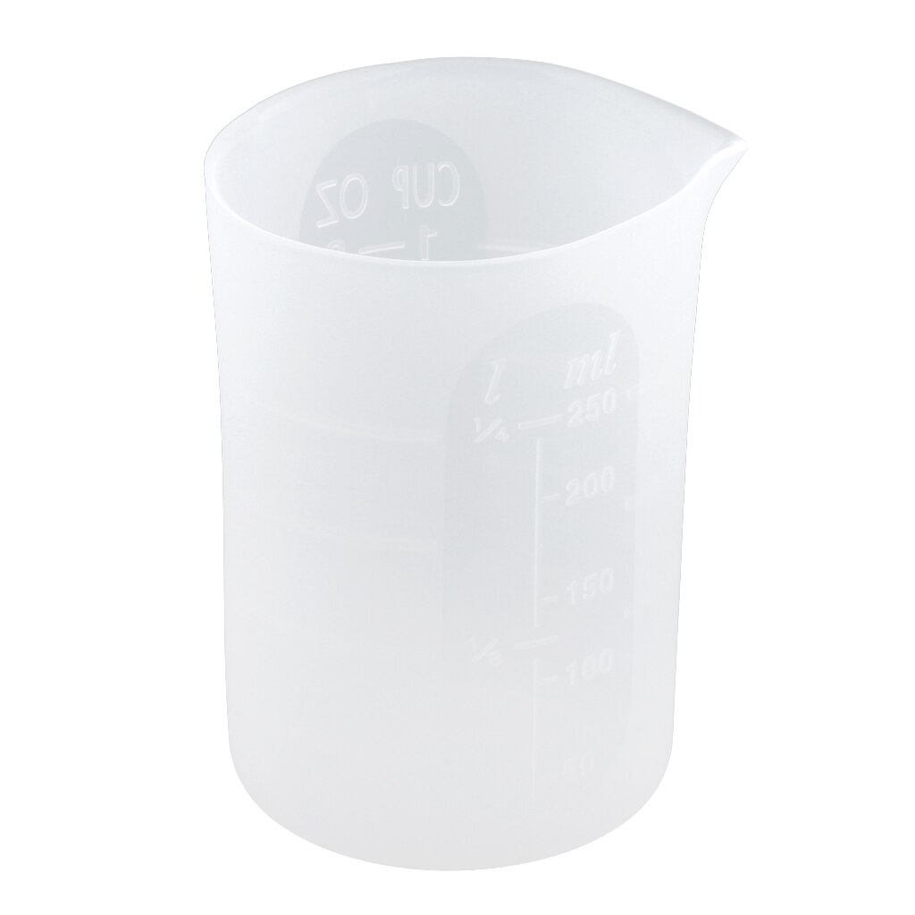 Molde copa de silicona de medición de resina epoxi transparente