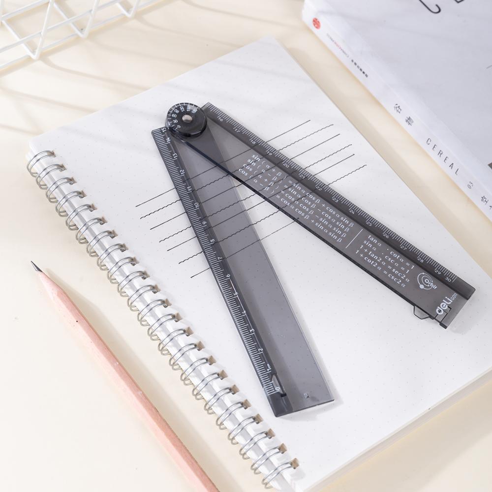 DELI Foldable Ruler 30cm Kids Stationery Cute Student Straight Rulers