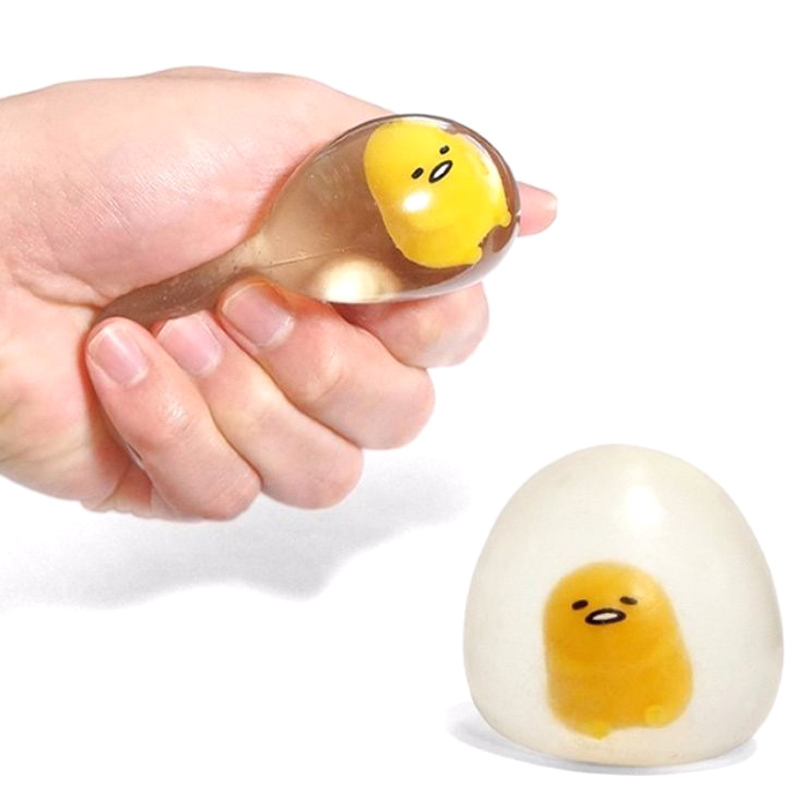 Lazy Egg Squeeze Toys Anti Stress Venting Ball Fun Squeeze Squishy Stress Reliever Kids Adult Lazy Egg Yolk Stress Reliever: Default Title