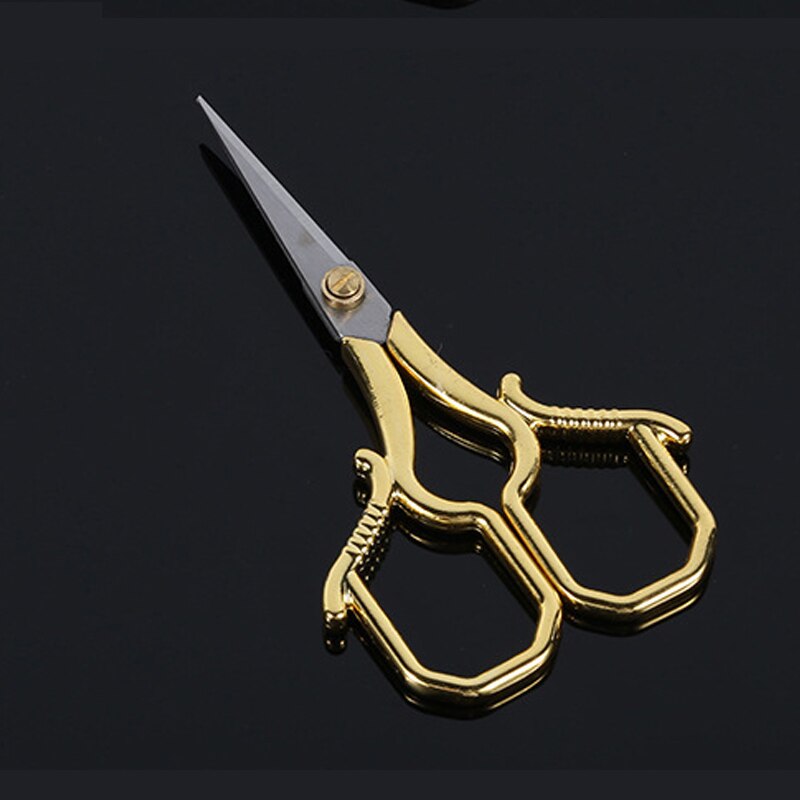 Gold Sewing Embroidery Scissor Fabric Art Cross Ha... – Grandado