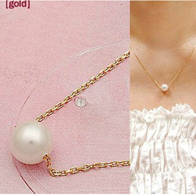 Simple Imitation Pearl Temperament Short Necklace Modern Pearl Necklace Wild Woman