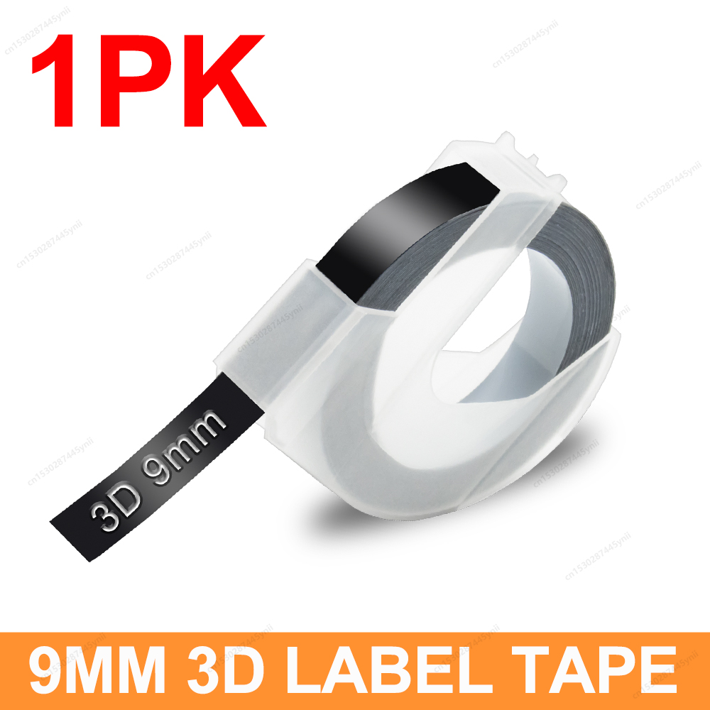 Mini Label Printer B90 Portable 3D Embossing Label Maker Similar as Dymo 12965 Manual Label Machine Or 1PK Dymo 3D Label Tape: green