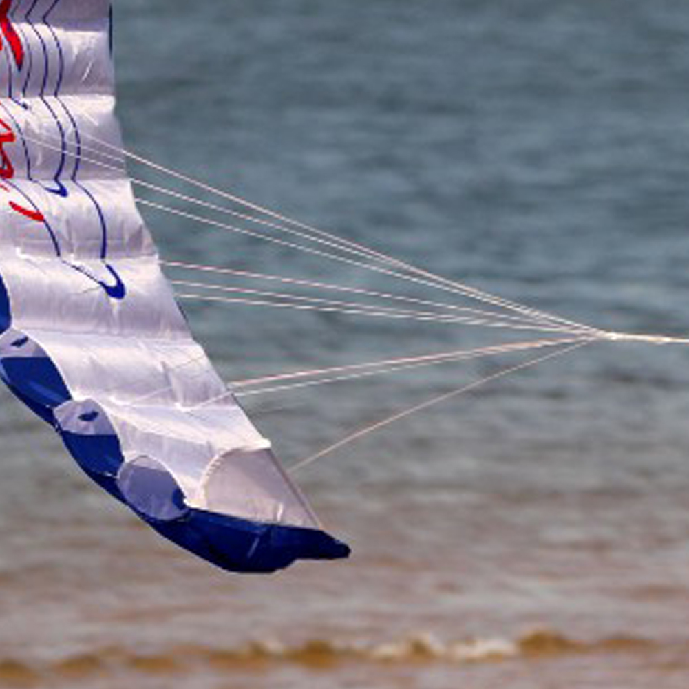 Dual Line Stunt Parafoil Parachute Flying Kites Large 1.4m for Beach Outdoor Fun for Adults Children