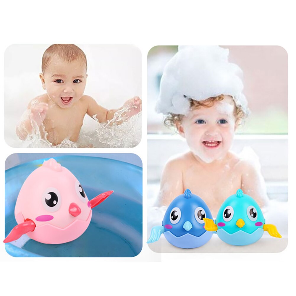 Cartoon-küken-babyparty-frühlings-uhrwerkspielzeug badezimmer-wasserspielspiel bauernhoftierdekorationen