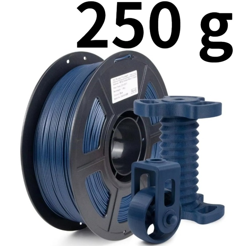 Filament PETG en Fiber de carbone 1.75mm, Filament PETG-CF résistant à l'usure et à la chaleur, excellente adhérence intercalaire PETG 1kg/250g: Lueur bleu