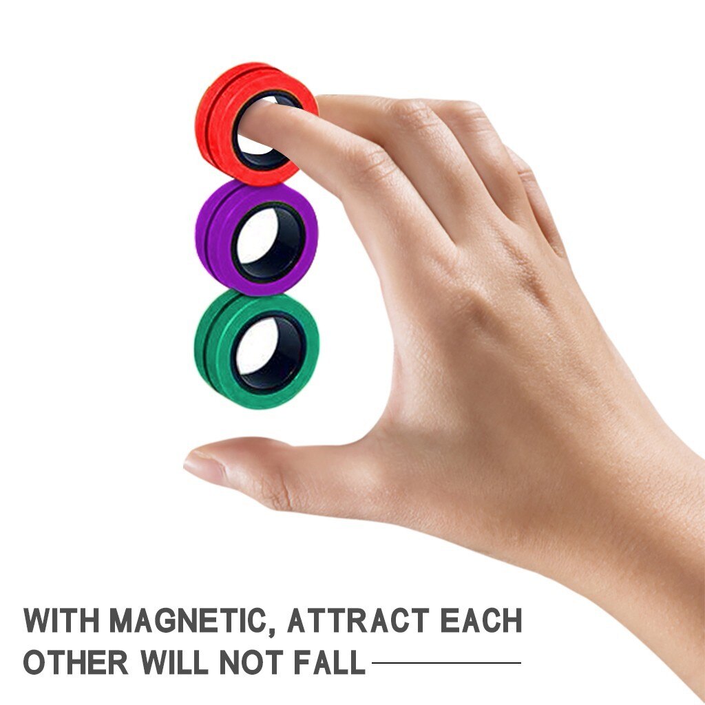 Fidget Spinner Fidget Speelgoed Magnetische Armband Anti-Stress Ring Unzip Speelgoed Magic Ring Props Gereedschap Decompressie Speelgoed Figet Speelgoed