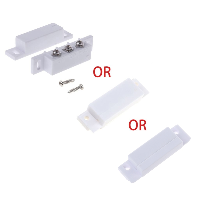 1 Pair Magnetic Reed Magnetic Door Switch/Magnetic Contact Switch/Normally Open Closed NC NO Door Alarm Window Security: Default Title
