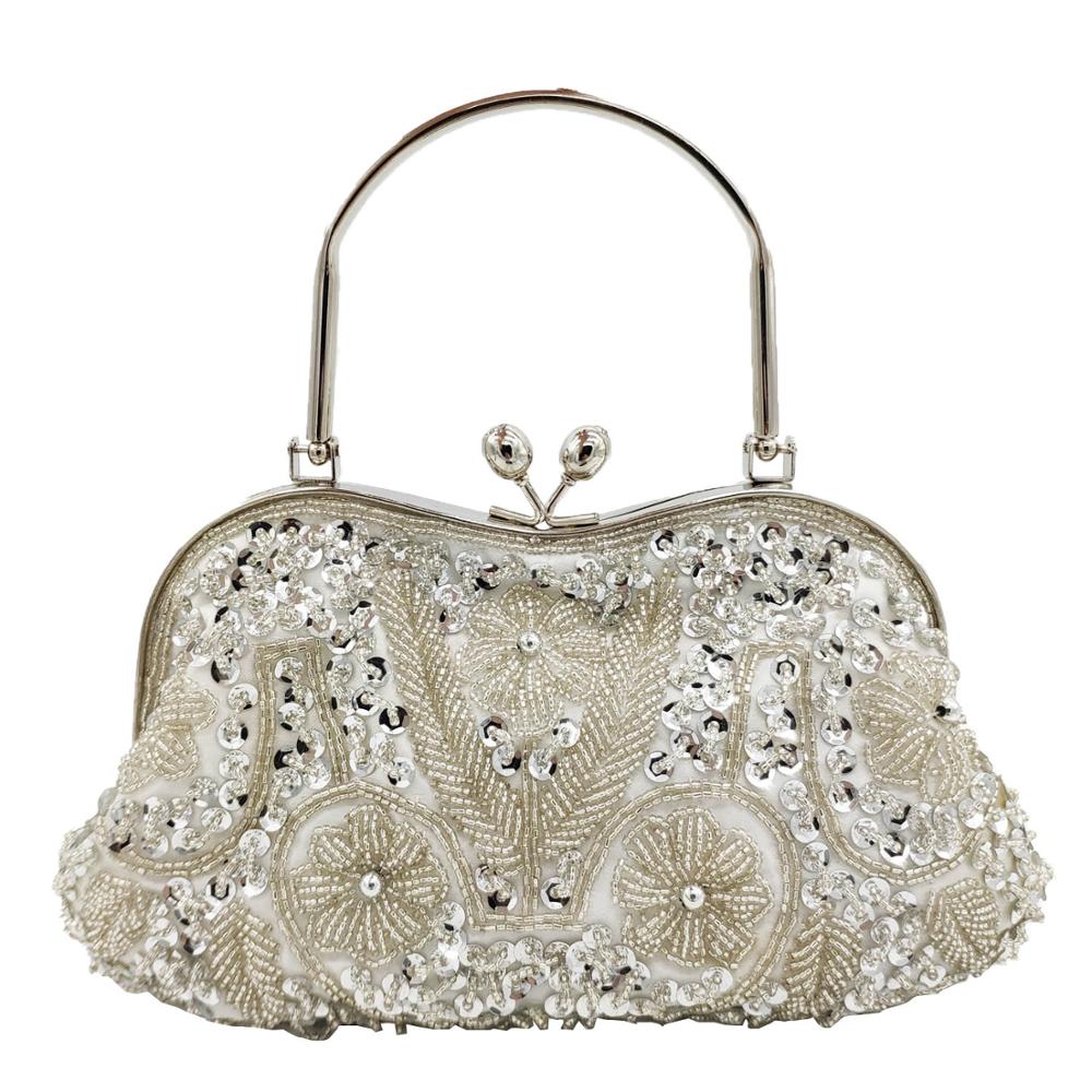 Boutique De Fgg Frame Vrouwen Formele Kralen Avond Portemonnees En Handtassen Bridal Pailletten Clutch Bag Cocktail Party Bag