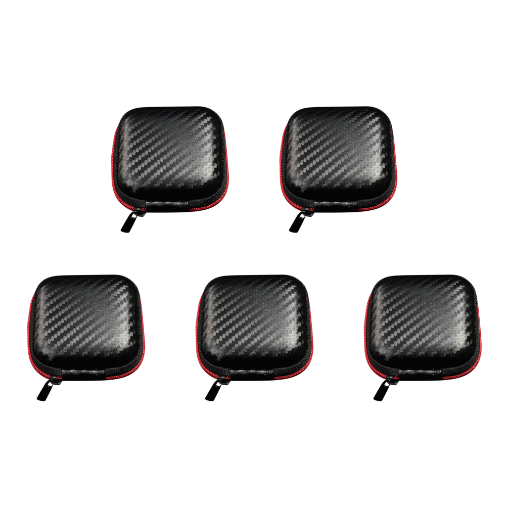 10-1PCS Hard EVA Oortelefoon Oplaadkabel Opbergtas Anti-Druk Anti-val Headset Datakabel houder Tas voor KZ QKZ Headset: Blauw