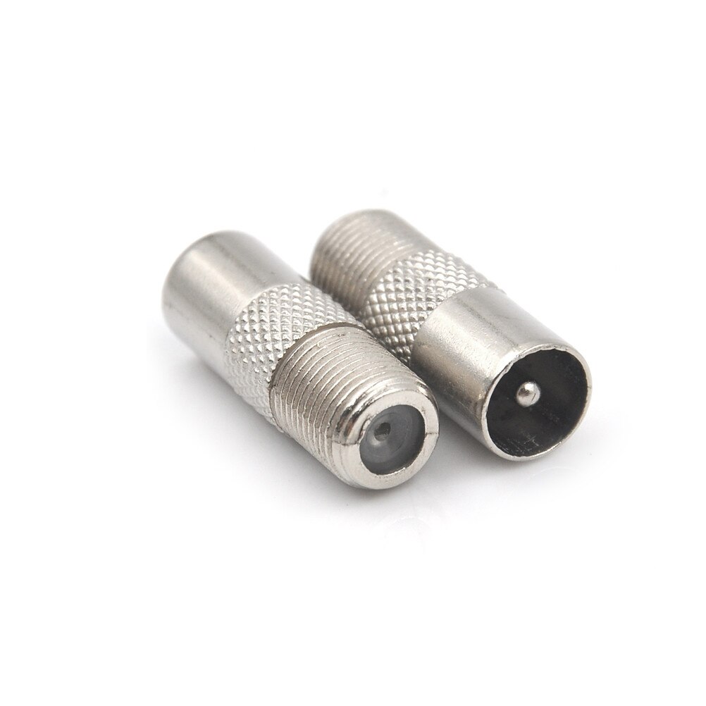 5/10pcs STB Quick Plug RF Coax F Female To RF Male Connector TV Antenna Coaxial Connector F Connector TV Coaxial plug