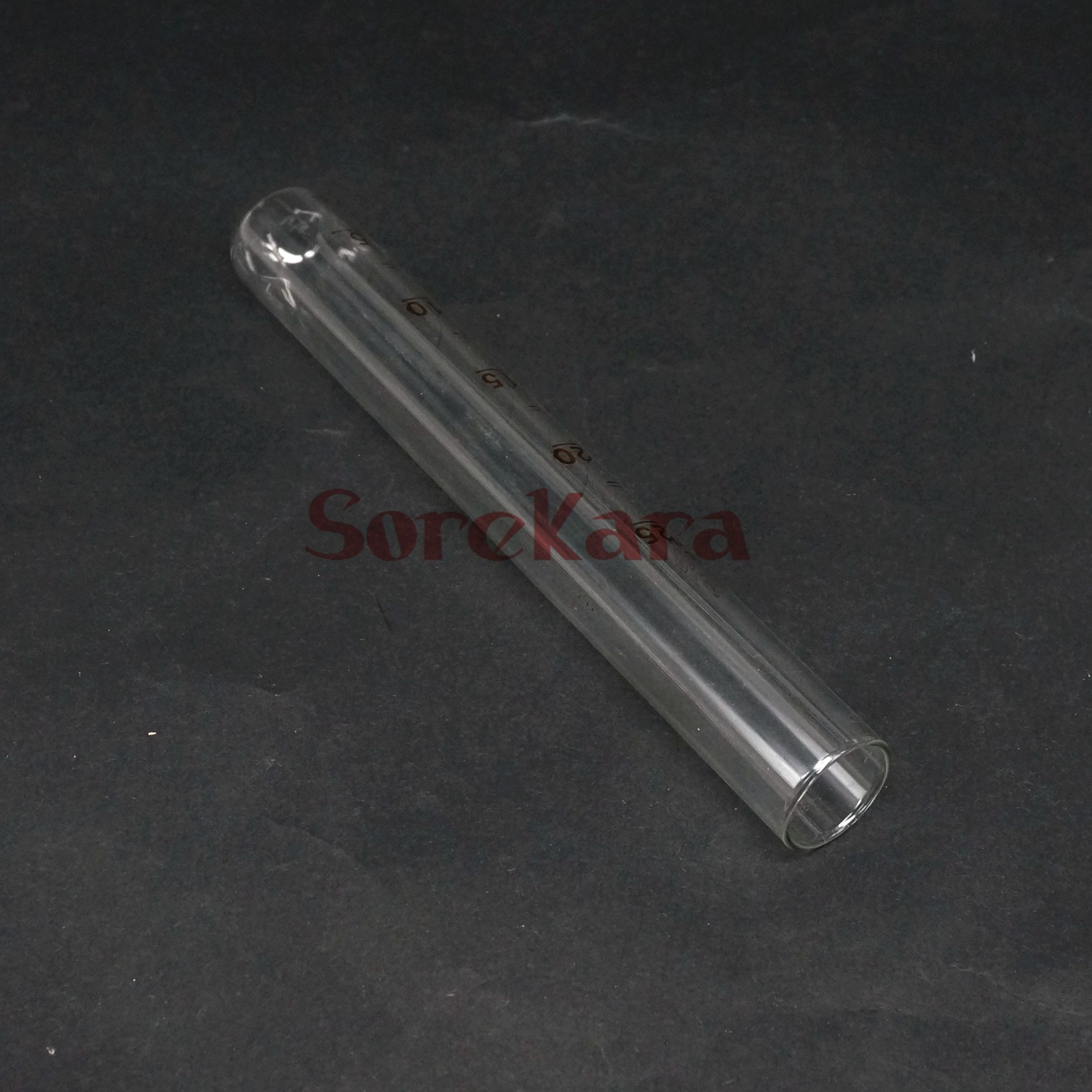 Tube à essai en verre à fond rond pour laboratoire de chimie, LOT de 5 lignes à échelle 25ml