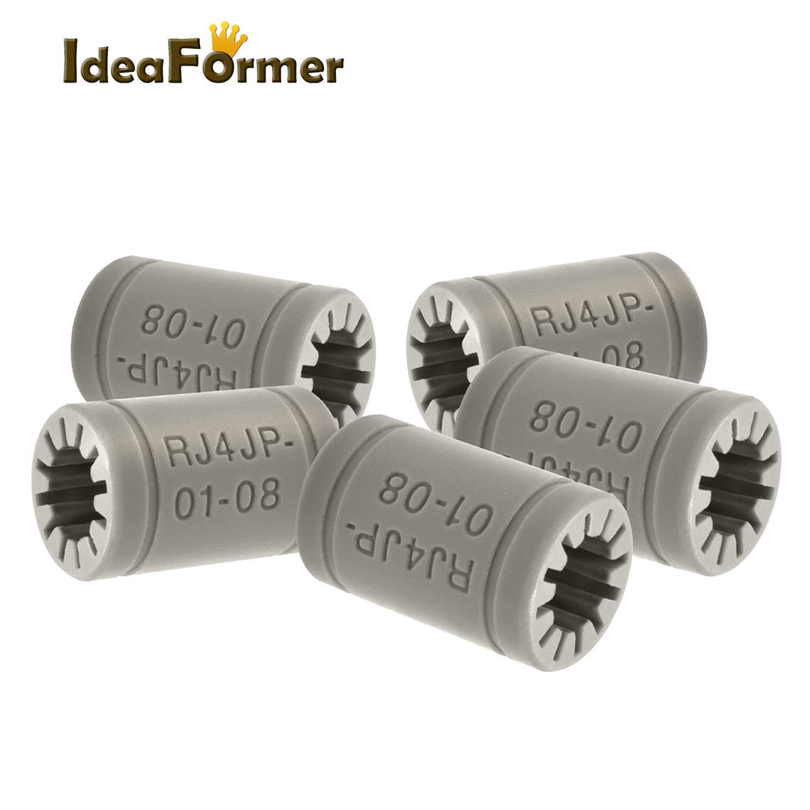 IdeaFormer 5/10 Uds piezas de impresora 3d plástico RJ4JP-01-08 LM8UU 8mm casquillo de bola lineal para Anet A8 Prusa I3