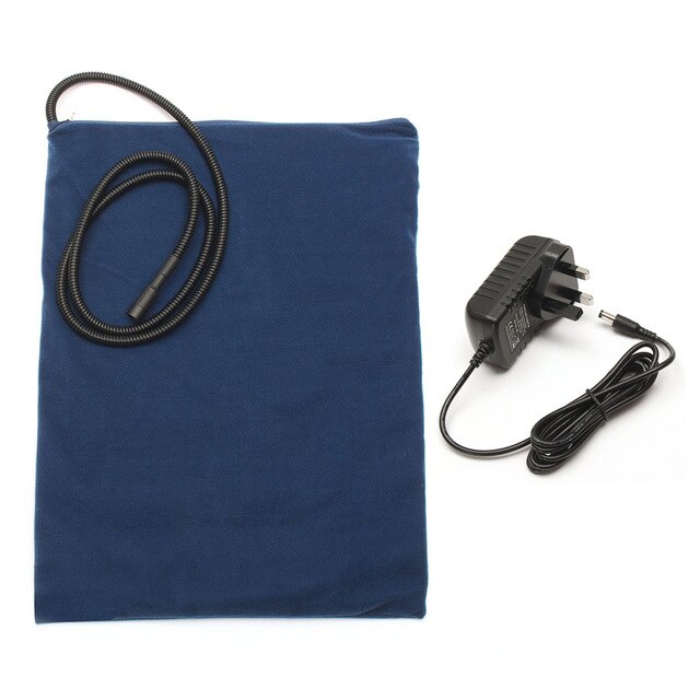 Esterilla calefactora para cama de animales, 40x30cm, cojín calefactor para cama de gato, perro, cuerpo, alfombra más cálida para invierno, manta eléctrica para mascotas: blue