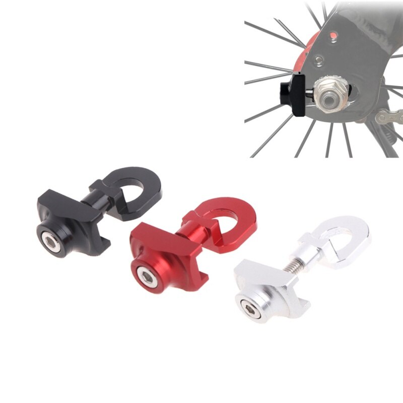 Tensor de cadena BMX de aluminio ultraligero, ajustador de bicicleta, tornillo de perno de bicicleta de una sola velocidad