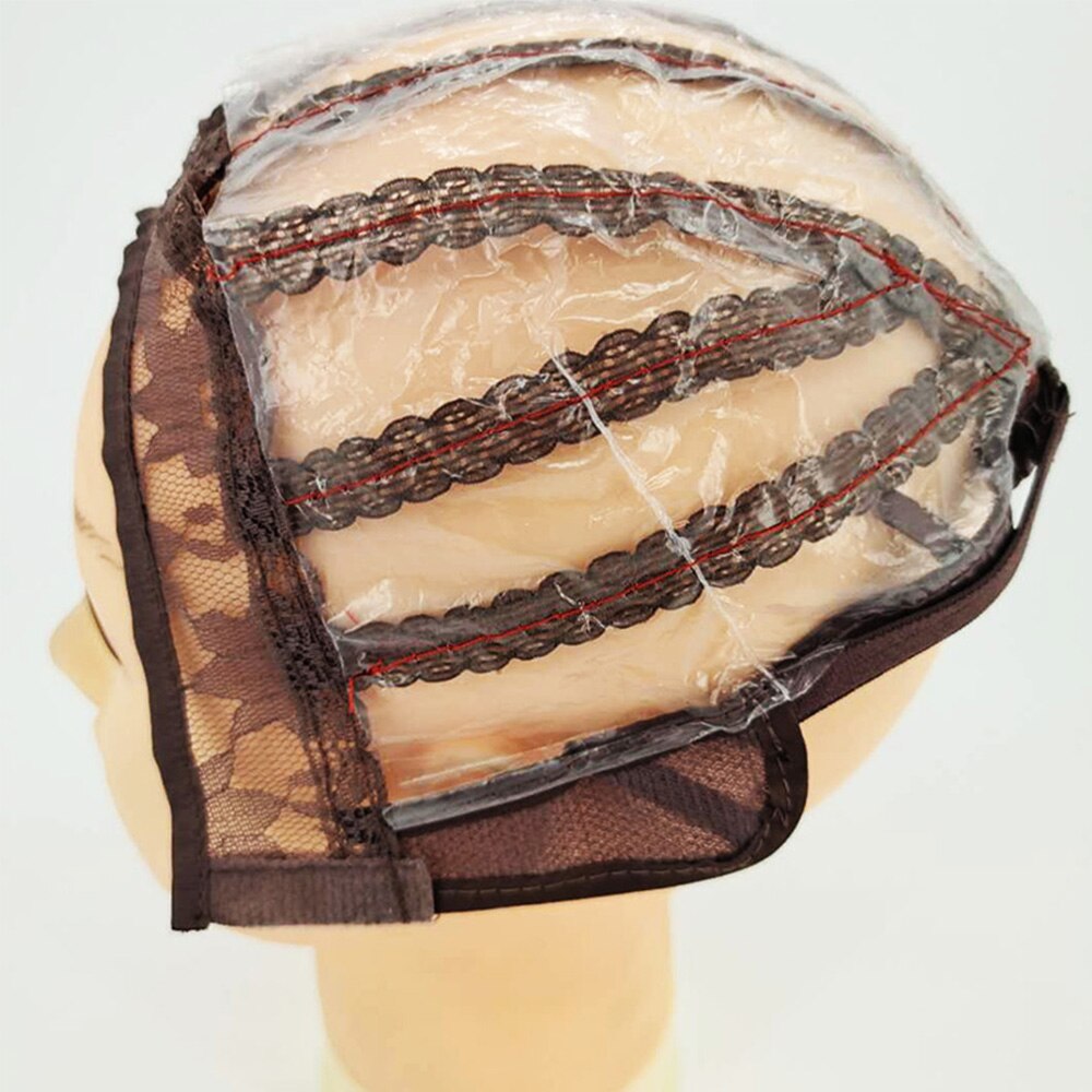 BH-003 de plástico para pelucas, diferentes colores y tamaños, con correas ajustables