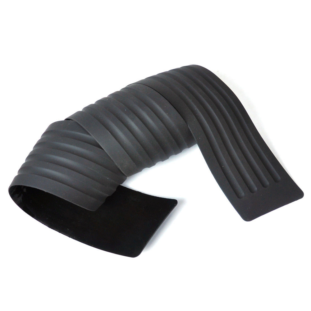 Universal Negro Anti-colisión parche parachoques Protector tira Anti-rasguño parachoques Protector goma tira: Default Title