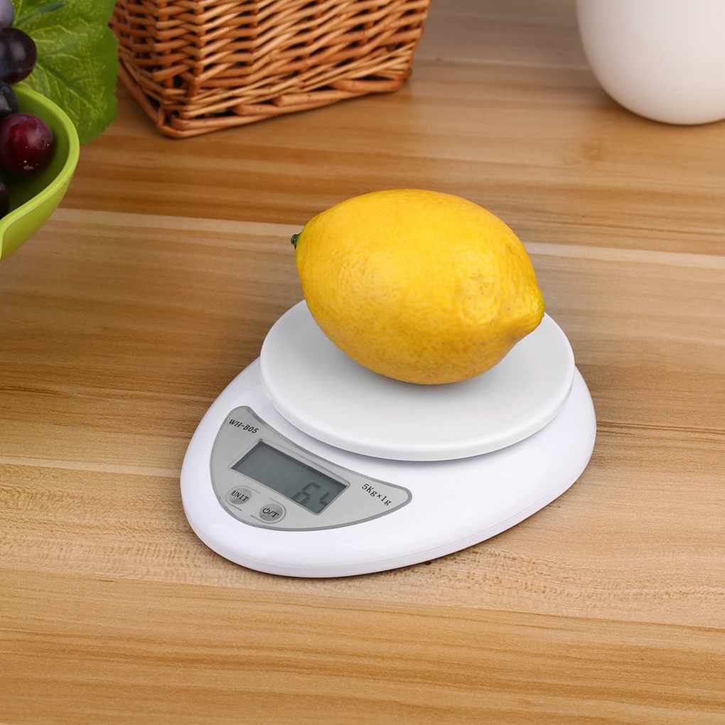 5kg / 1g Portable Digital Scale LED Electronic Scale Food Measurement Weight Battery Powered Measurement Weight Kitchen Gadget