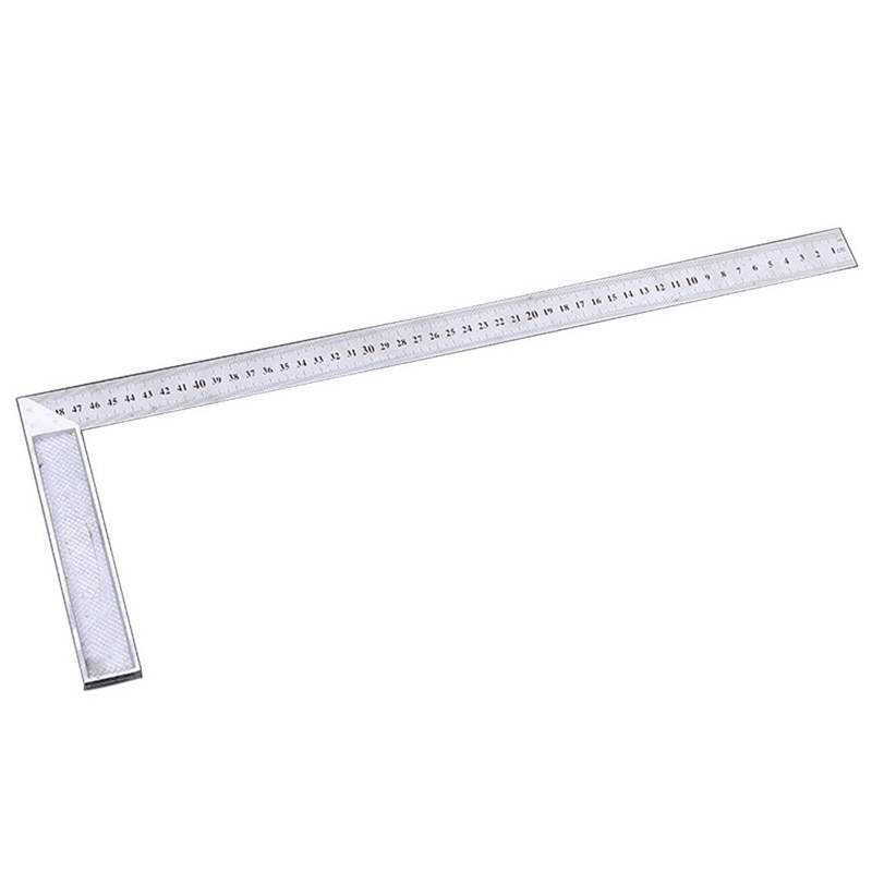 50cm 90 Degree Metal Steel Try Square Engineers Wood Measuring Tool Right Angle Ruler Try Square Measuring Tool
