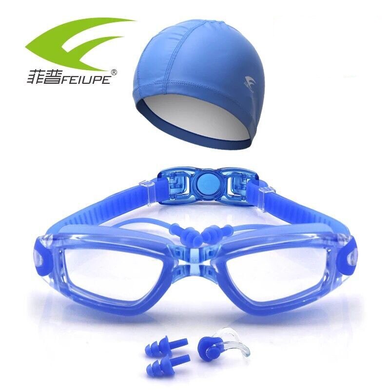 TYR Swimples Zwembril Kinderen - transparant/blauw/blauw