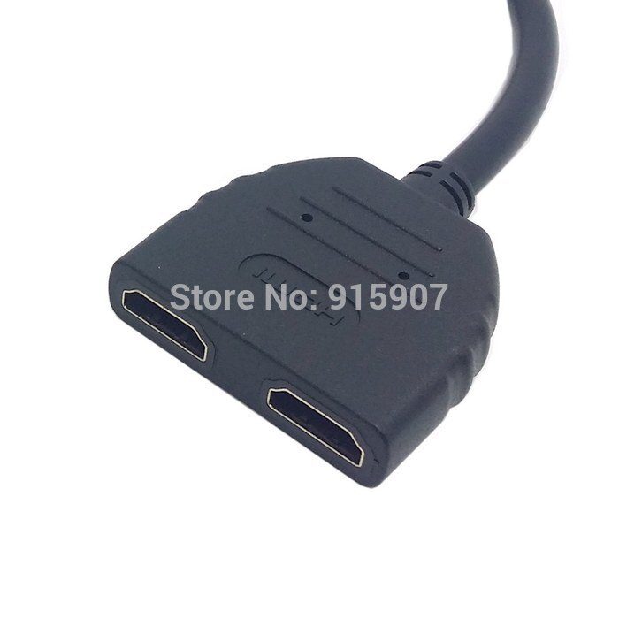 Xiwai One HDMI Male to Dual HDMI Female Y Splitter Switch Extension Adapter Cable for PC HDTV Laptop 1080P
