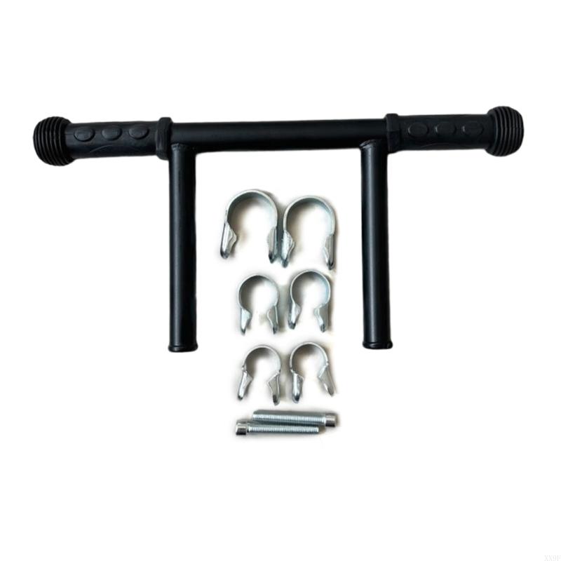 Kinderwagen met dubbele buis, verlengstang voor comfortabel duwen, eenvoudige installatie: Wit