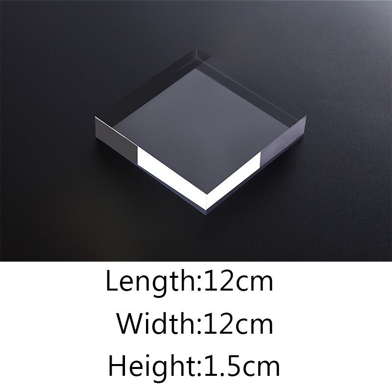 Transparent Acrylic Geometric Photo backdrop Props Cube Cuboid Cylindrical Glass Ball Photography Background Plate Decoration: ROYAL BLUE