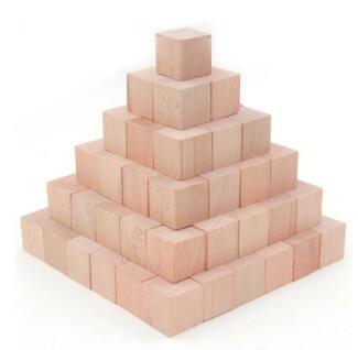 36 pcs/set Beech Cubic Brick Game 4cm Cubes DIY color Blocks Wooden Educational Toys For Baby Children: Default Title