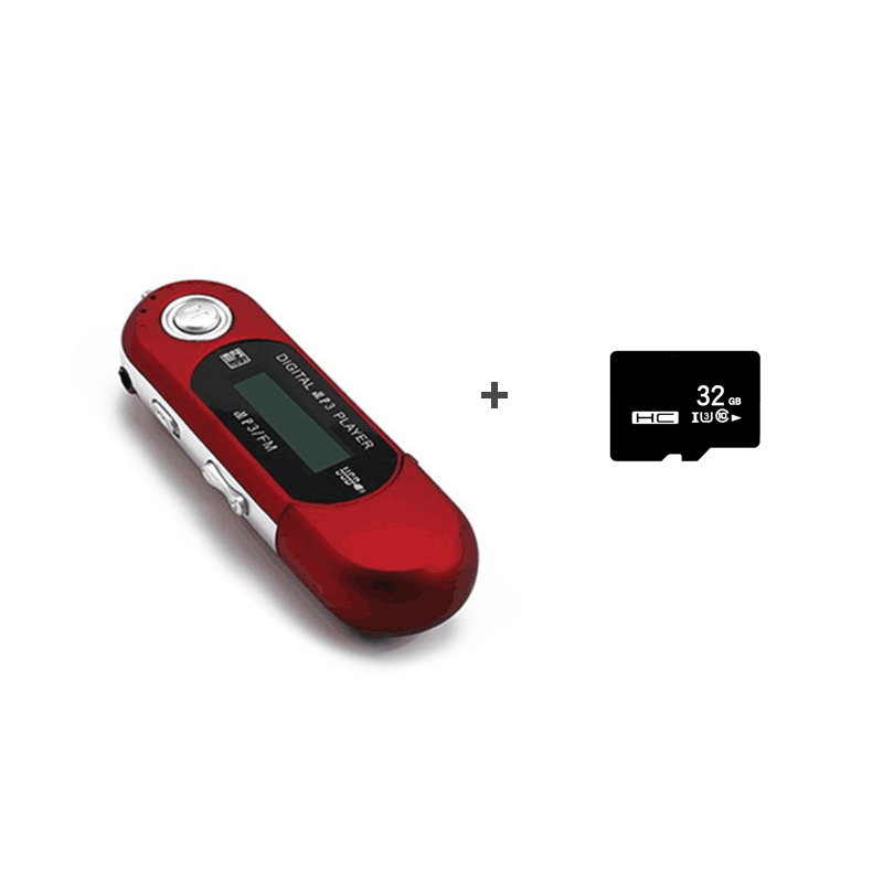 Portátil mini usb mp3 player leitor de música tela lcd digital 32gb tf armazenamento rádio fm multifuncional mp3 leitor música usb vara: CÉU AZUL