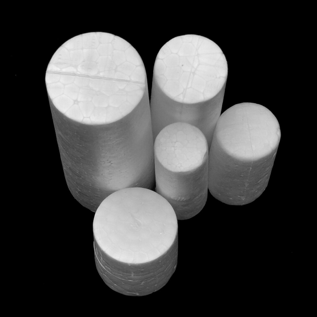 Set di cilindri Mini perline in polistirene polistirolo 10x