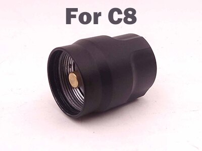 Étui de commutateur de bouton pour C8 C12, 1 pièce, hôte de commutateur de queue de torche (pièces de réparation DIY): C8