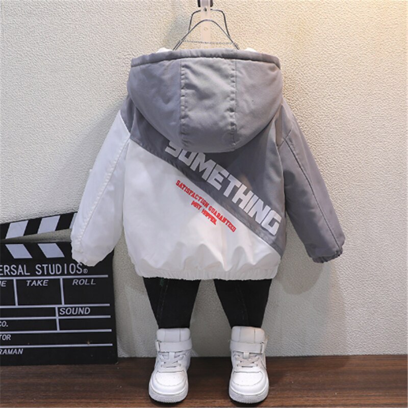 Meninos inverno outwear crianças casual algodão grosso veludo casacos hoodies para o bebê crianças jaquetas quentes da criança outwear outwear para baixo parkas 7y