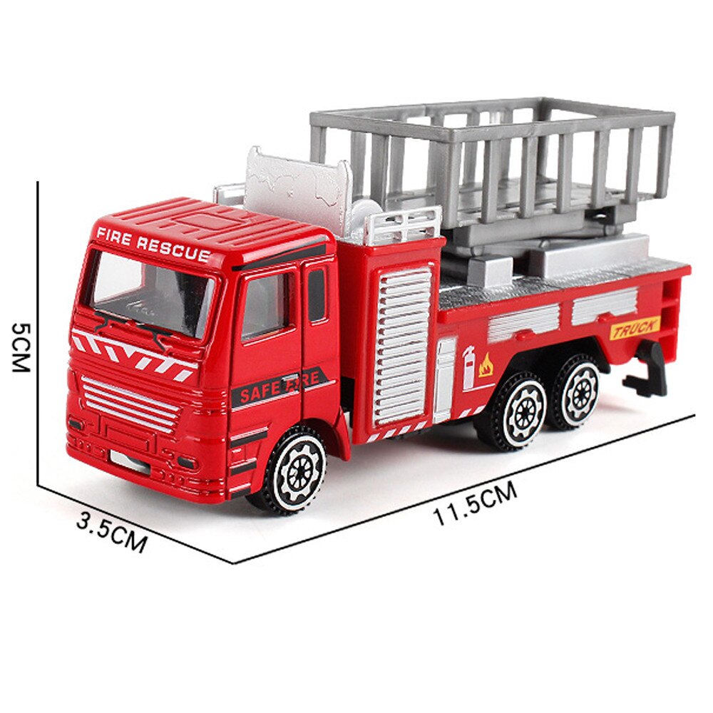 Alloy Engineering Toy Mining Car Truck Children's Birthday Fire Rescue Toys For childrenToy Vehicles Fire Truck